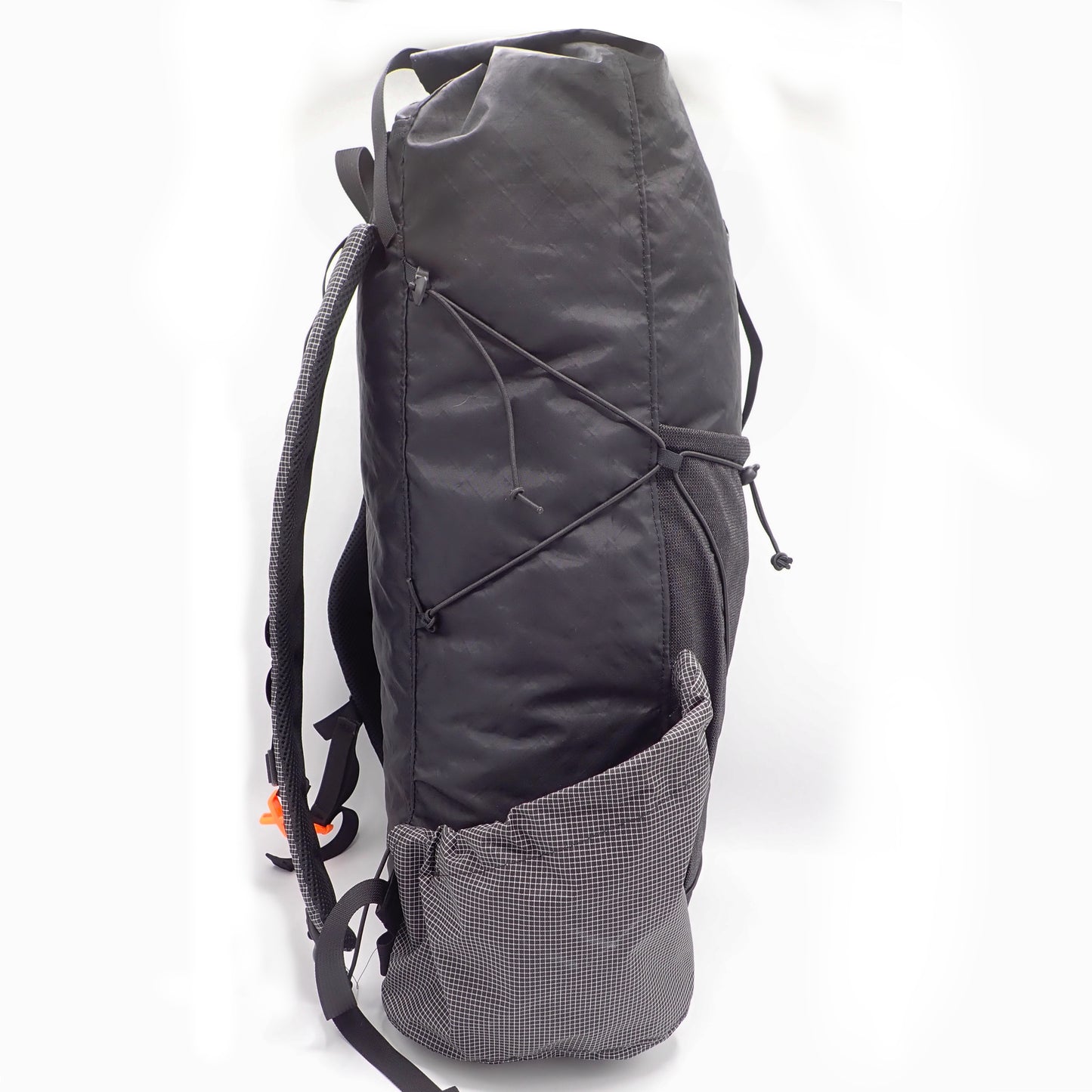 Black EcoPak + Venom gridstop + Venom stretch 38 liter ultralight backpack
