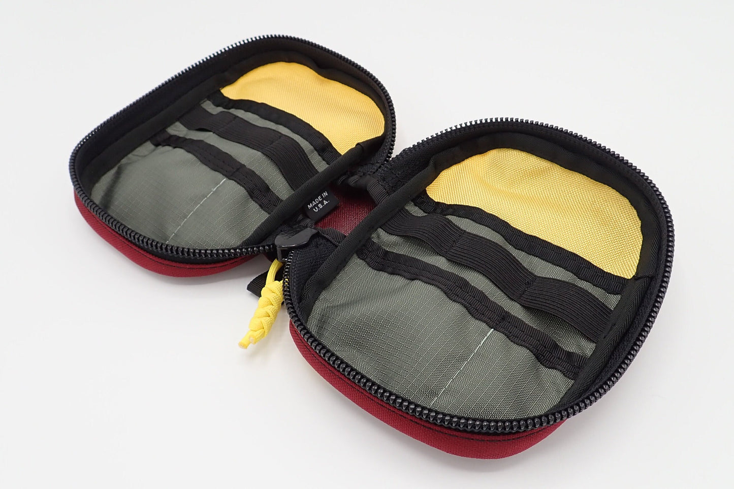 Utility pouch, Burgundy & Yellow 1000d Cordura