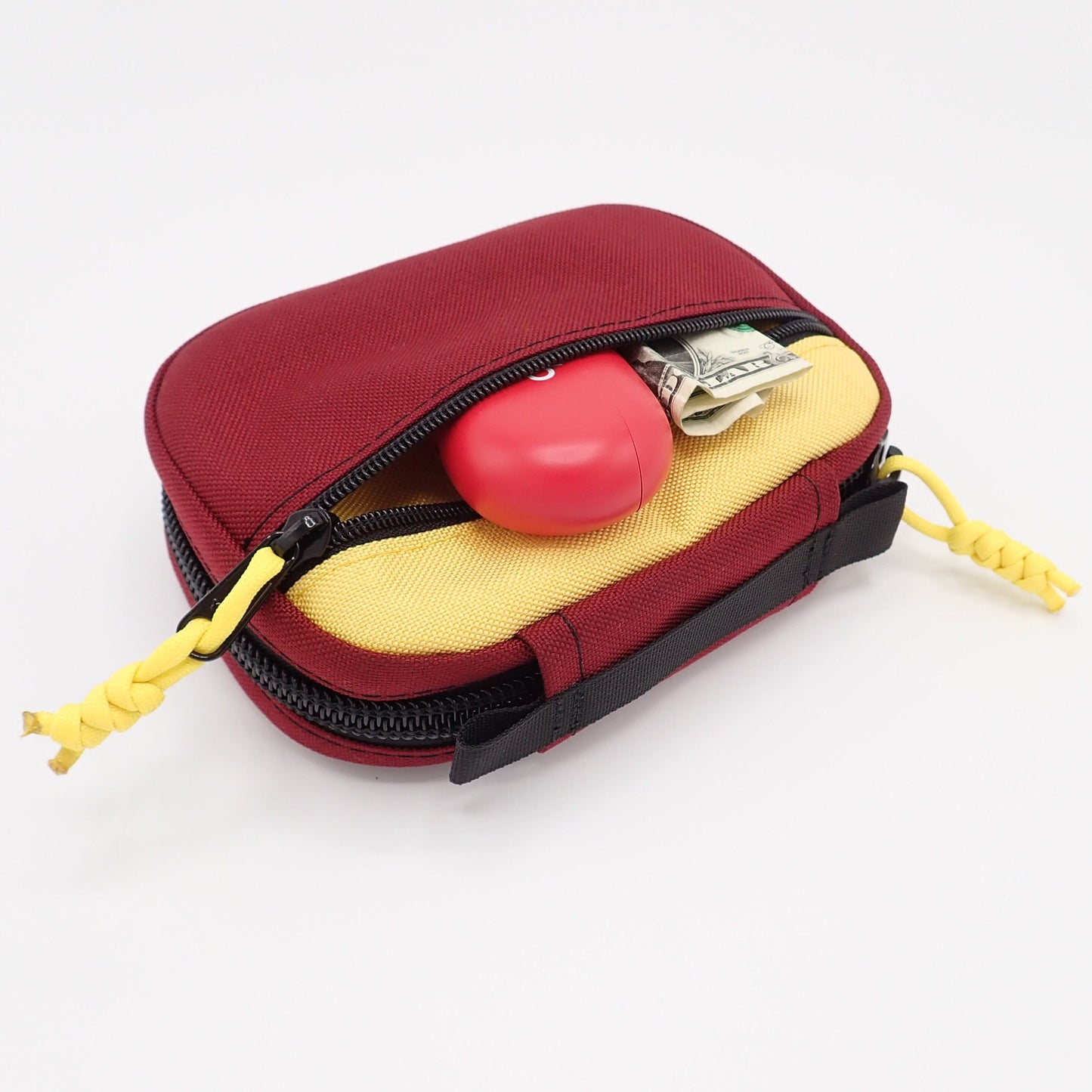 Utility pouch, Burgundy & Yellow 1000d Cordura
