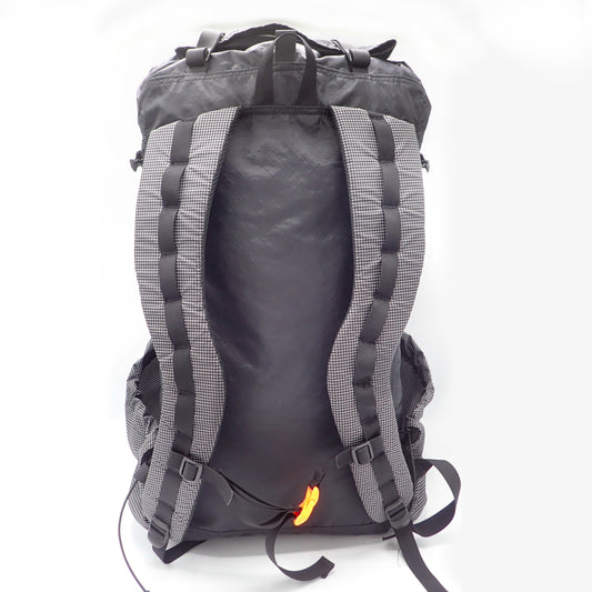Black EcoPak + Venom gridstop + Venom stretch 38 liter ultralight backpack