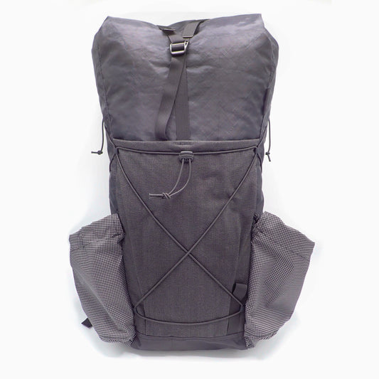 Black EcoPak + Venom gridstop + Venom stretch 38 liter ultralight backpack