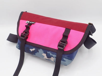 Cordura Messenger Pink + Blue Camo + Burgundy